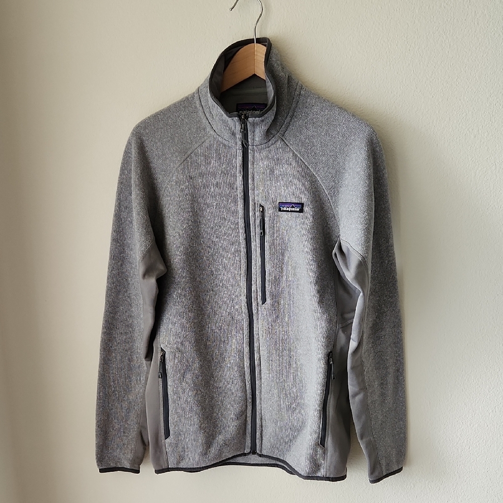 PATAGONIA Gray Full-Zip Fleece Jacket Men Sz M Gorpcore Outdoors Everyday Wear